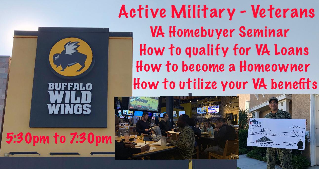 Military – Veterans – VA Homebuyer & VA Loan Seminar
