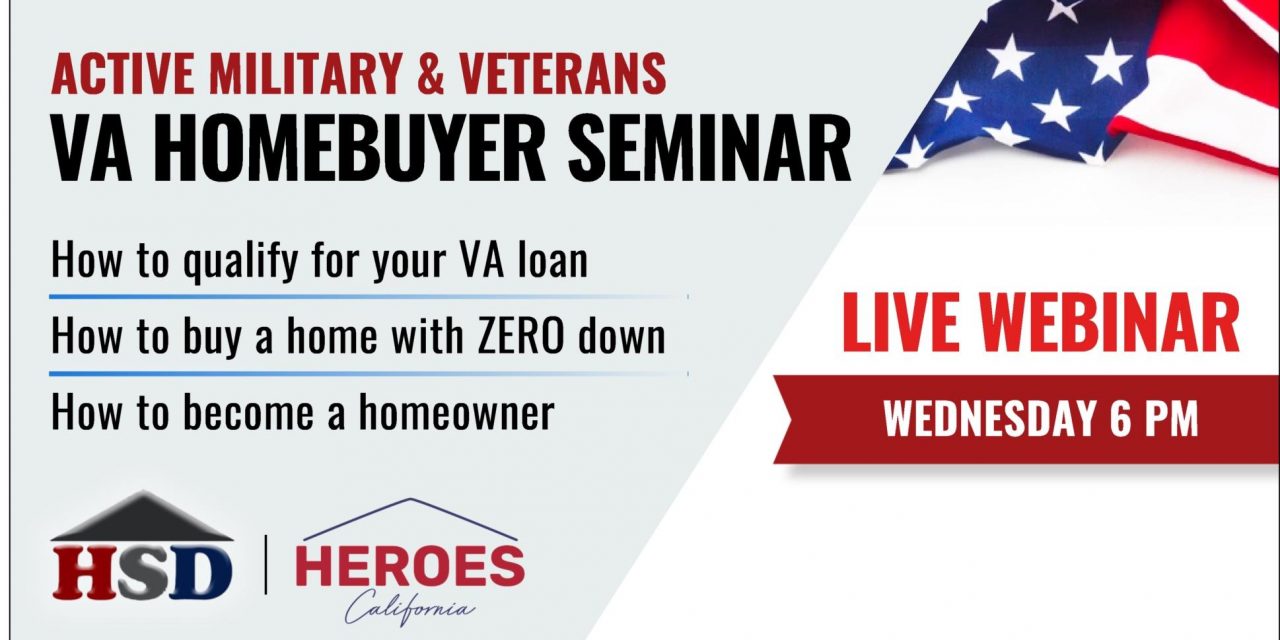 Active Military & Veterans VA Homebuyer Webinar