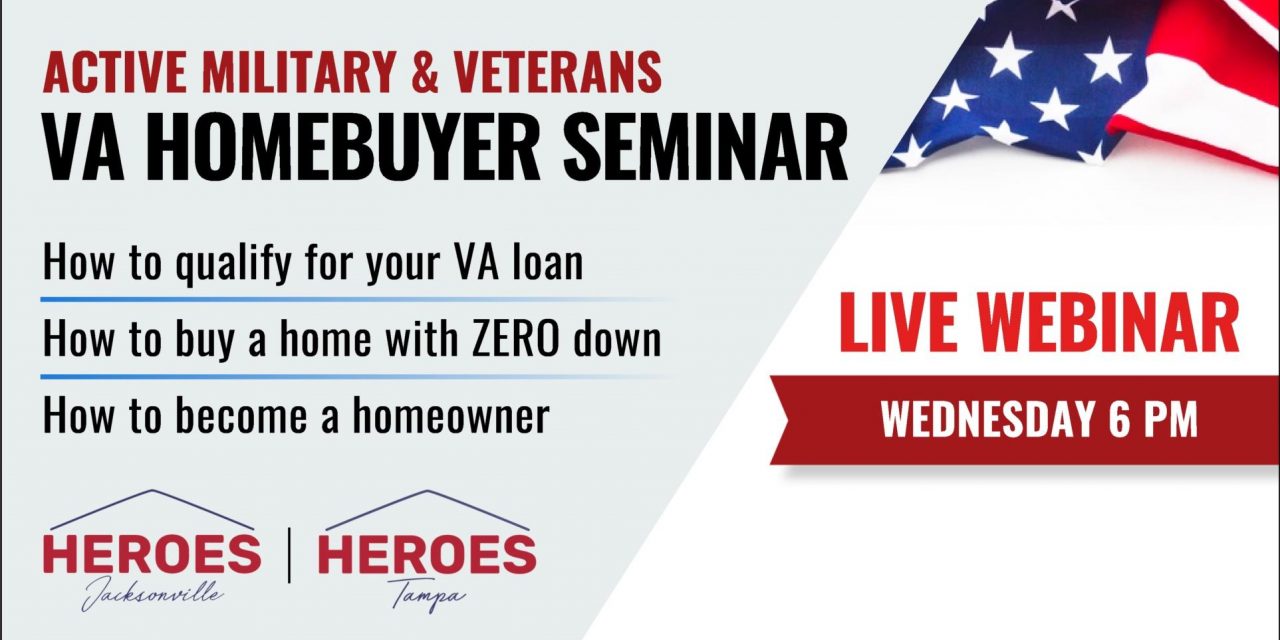 Florida Active Military & Veterans VA Homebuyer Webinar